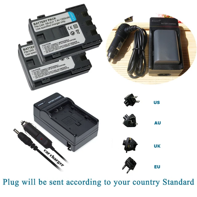 BATTERY Charger Kits For canon EOS 350D XT DS126071 XTi 400D