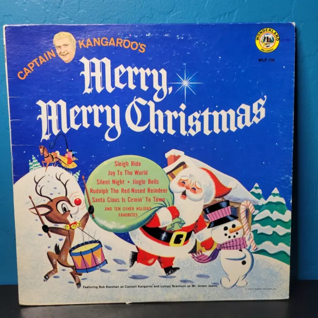 Wonderland Records 1982 Captain Kangaroo Merry Merry Christmas Vinyl Album