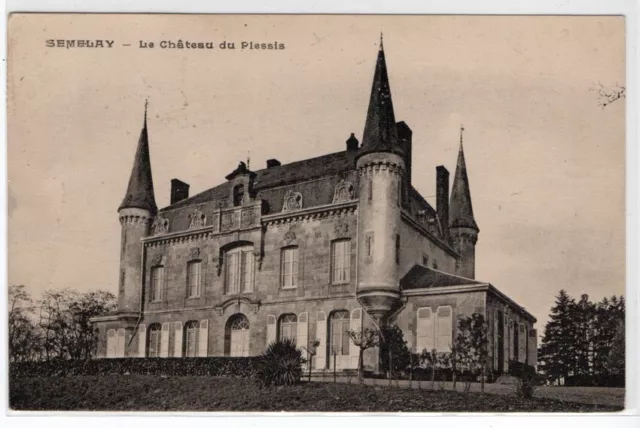 CPA SEMELAY Le Château du Plessis (58)