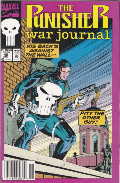 The Punisher: War Journal #48, Vol. 1(1988-1995) Marvel Comics, Newsstand