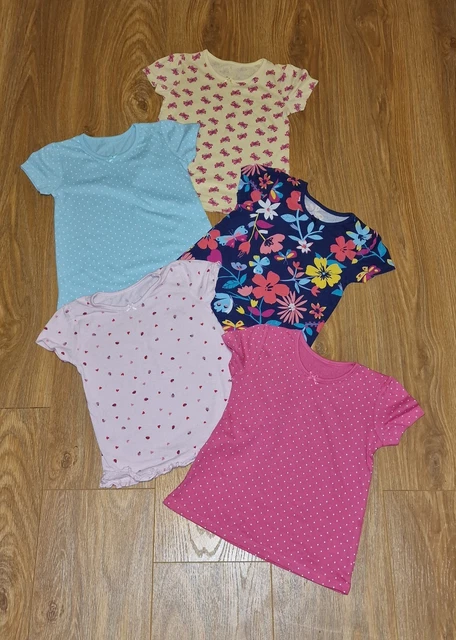 #23 Large Bundle Of Baby Girls Summer Clothes Age 18-24 Months Tops Shorts Dress 2