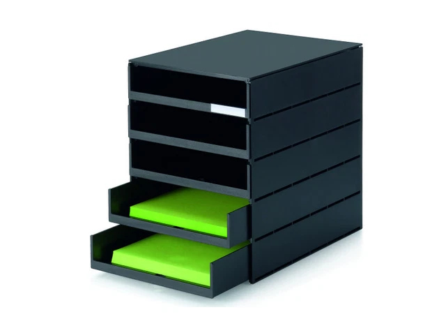 Ablagesystem styroval PRO 5 Schub. offen schwarz