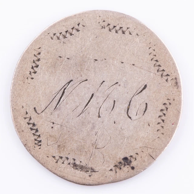 Vintage Love Token Seated Dime "NMC or G plus JB" Silver 10c
