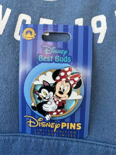 Disney Parks BEST BUDS Minnie Mouse & Figaro Cat Friendship Buddies LE 3000 Pin