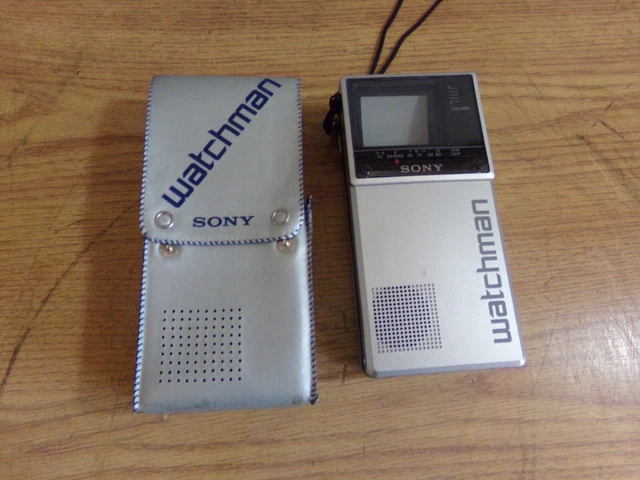 Sony Walkman Fd-20A Black And White Tv