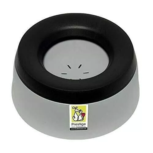 Prestige Non Spill Pet Water Bowl,Large Road Refresher, Ideal for the home ,Grey