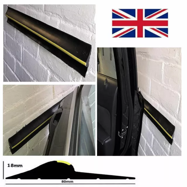 GARAGE CAR DOOR PROTECTOR WALL BUMPER GUARD (2x2FT STRIPS +ADHESIVE)