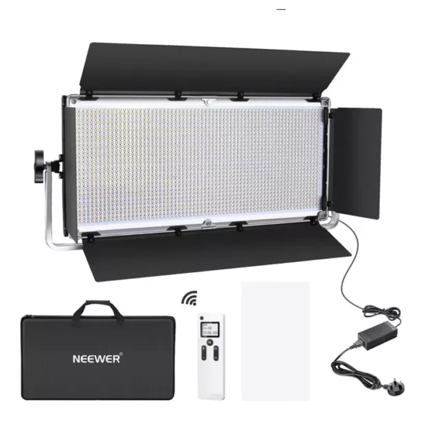 Neewer 660 Beads LED Video Light Dimmable Bi-Color LED Panel with LCD  Screen