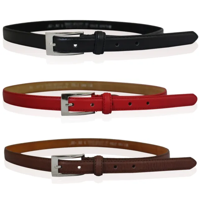 Childrens Real Leather Belts Girls Belts Kids Real Leather Skinny Belt By Milano
