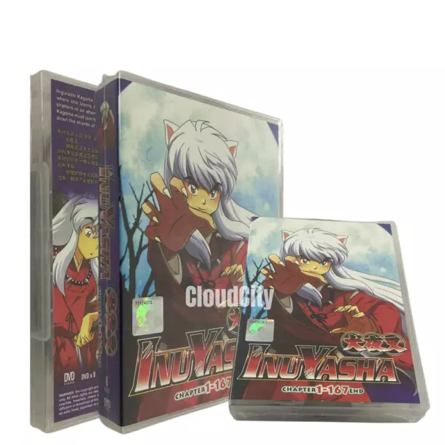 DVD Anime INUYASHA Chapter 1-167 End TV Series  English Dubbed/Subtitle