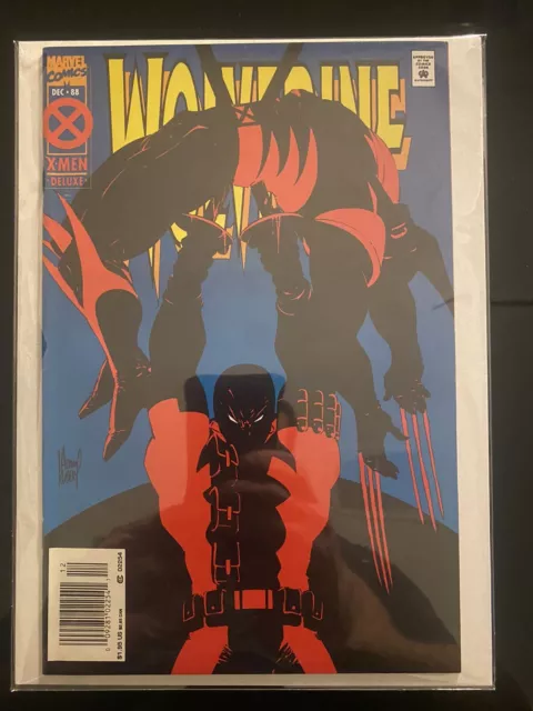 Wolverine #88 NEWSSTAND Deluxe edition - KEY Deadpool vs Marvel 1994