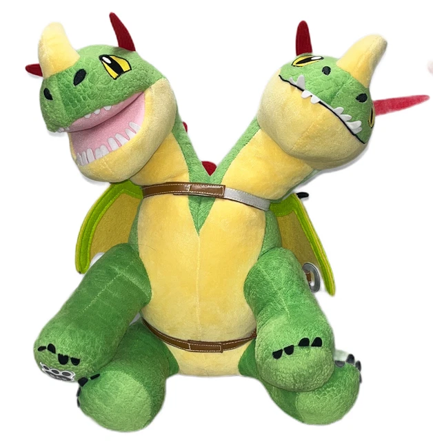 BUILD A BEAR How To Train Your Dragon Barf & Belch 2 Headed Plush With