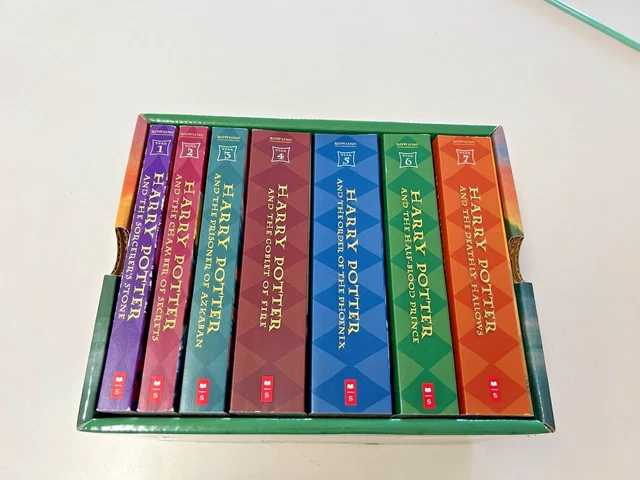 Harry Potter The Complete Series 1-7 Scholastic Paperback Book Set, read once