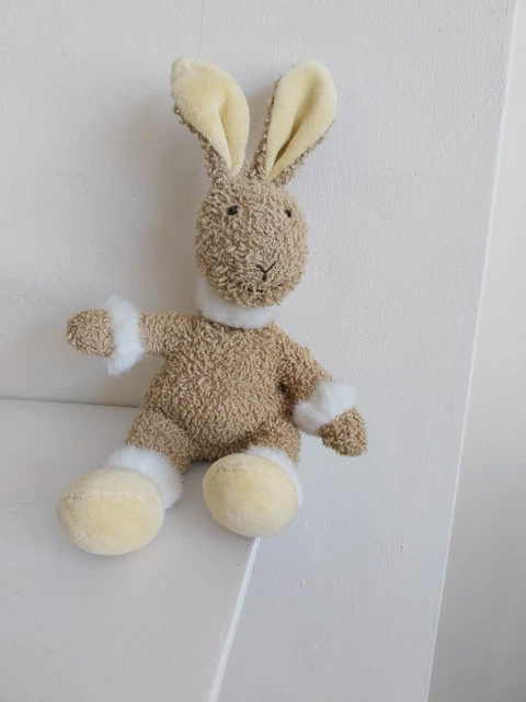 Jellycat Riff Ruff JELLYCAT RIFF RUFF Beige brown Bunny Comforter Rabbit small fur cuffs ...