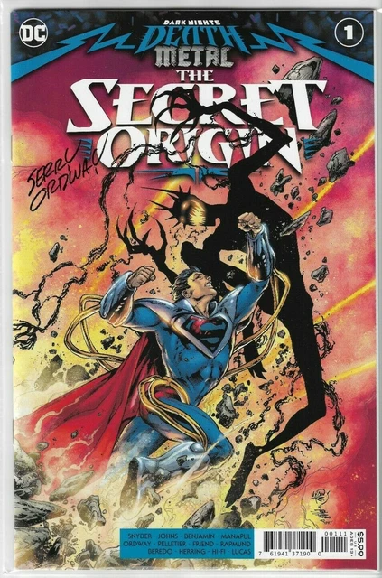 DC Comics Death Metal Secret Origin #1 Signed by Artist Jerry Ordway Dark Nights