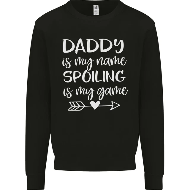 Felpa da uomo Fathers Day Daddy Is My Name divertente papà