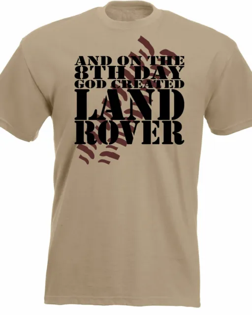 land rover t shirt And On the 8th Day God Created Funny Mens Birthday Gift