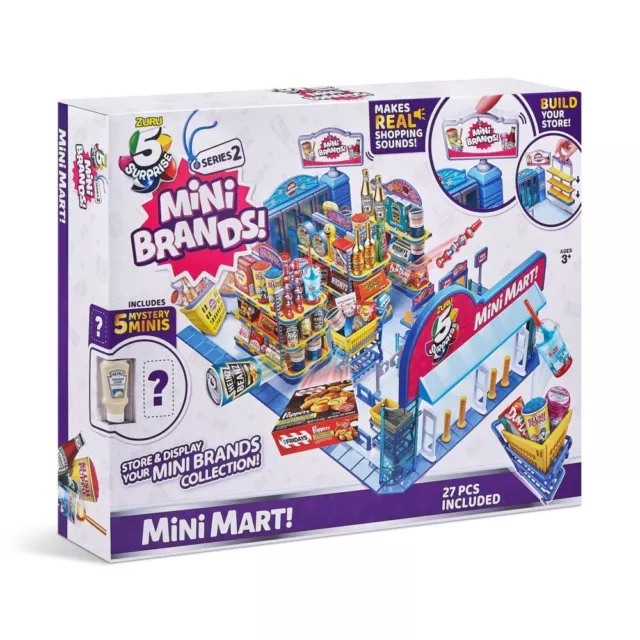 ZURU 5 Surprise Mini Marques Mini Mart Jeu Set 27 Pièces 50096