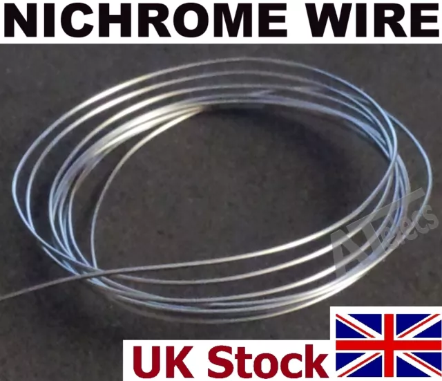 Nichrome Wire Various Gauges,   Resistance Heating Element Wire - UK Stock