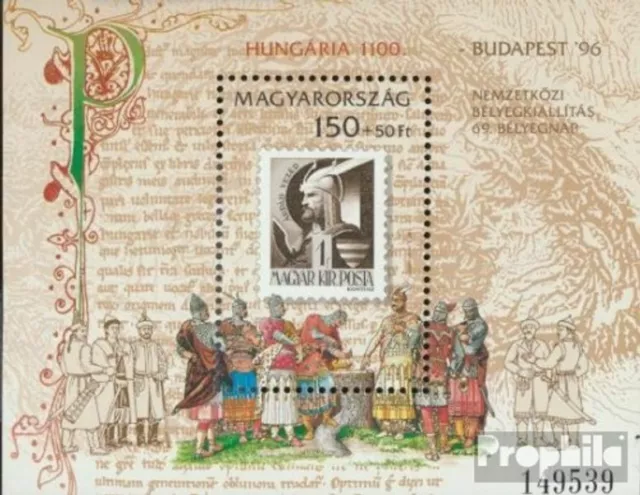 Hongrie Bloc 235 (complète edition) neuf avec gomme originale 1996 philatélie