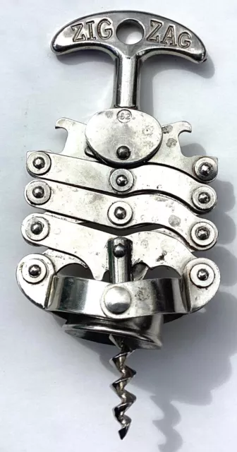 Tire Bouchon Zig Zag 1962 Corkscrew Korkenzieher Cavatappi Sacacorchos