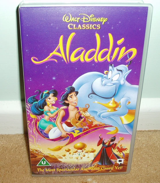 DISNEYS ALADDIN VHS video tape £1.50 PicClick UK