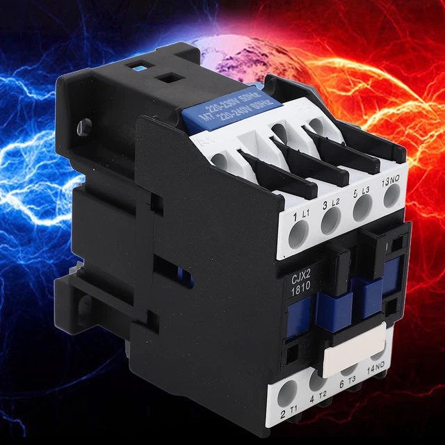 3 POLE NORMALLY Open Contactor 220V AC Contactor Copper Coil Strong ...