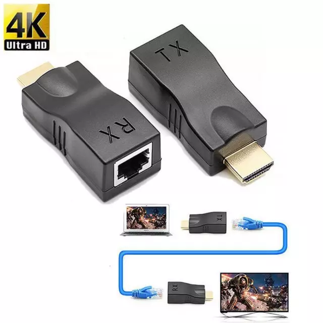 Extensor HDMI 60M 1080P Transmisor HDMI por RJ45 CAT5e CAT6 cable Extensor LAN