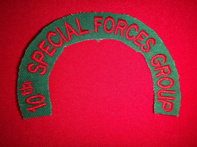 US Army Arc 10th SPECIAL FORCES GROUP Patch