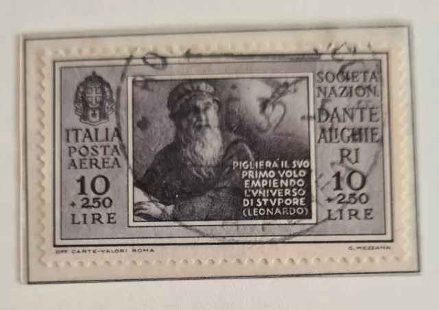 1932 DANTE Posta Aerea L.10 Usato REGNO ITALIA