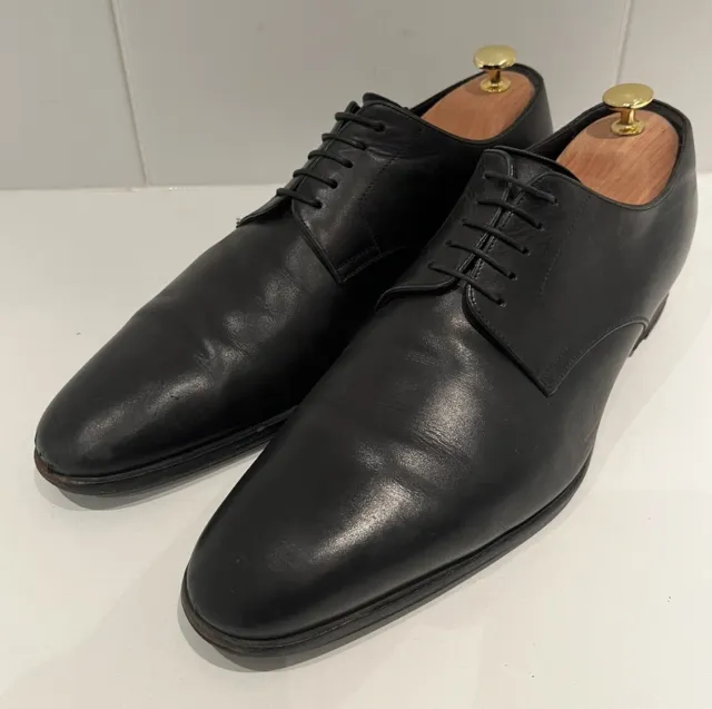 Men's Louis Vuitton Derbies Black Leather Formal Shoes, Size UK 10, RRP £1170