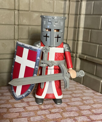 Playmobil Cavaliere Templare Personalizzato (Custom) – Crociato, Fatto In Spagna