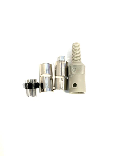 Hirschmann MAS 60, 6pin Male Din Connector, Grey, New