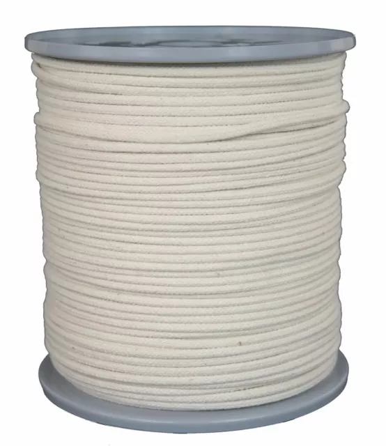 Baumwollseil Seil aus Baumwolle Ø 3 mm Länge 200 Meter geflochten Cotton Rope