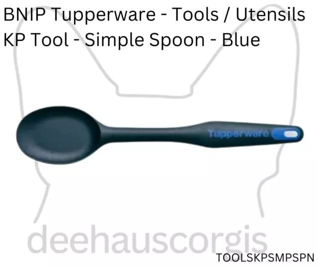 Brand New in Packaging Tupperware KP Tool - Simple Spoon - Blue