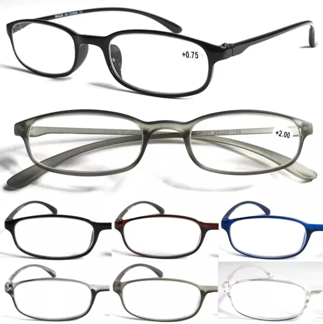 Reading Glasses +0.5~+4.0 Easy Carry Lightweight Plastic Thin Pocket Style L101