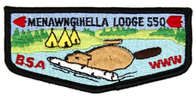 S8b Ordeal Menawngihella Lodge 550 Flap Mountaineer Council Patch Boy Scouts WV