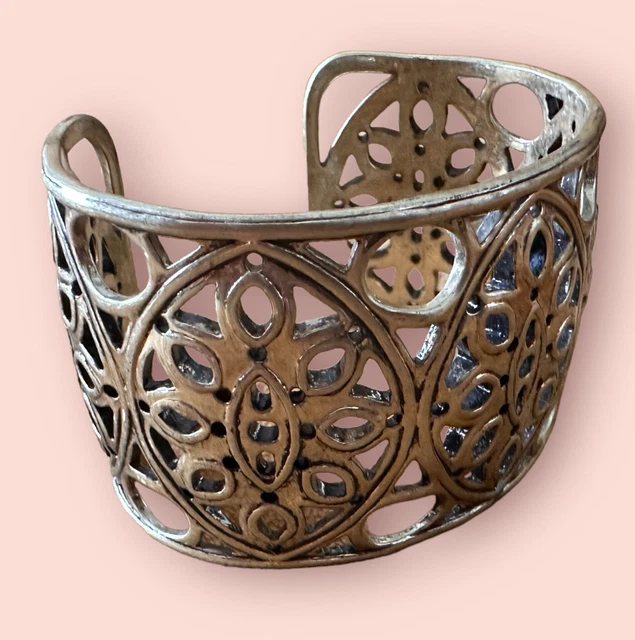 Lucky Brand Cuff Bracelet Gold Toned Costume Jewelry One Size af