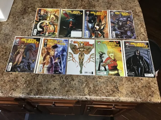 Lot of 9 Trinity / Broken Trinity Comics 2008-09 Image/Top Cow VF-NM  #1’s - 3