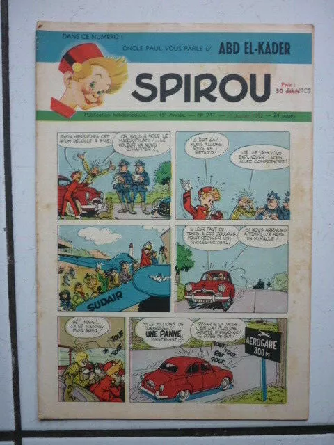 Hebdo SPIROU n° 741  /  10 JUILLET    1952