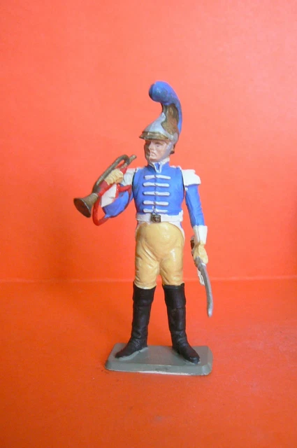 1/32 FIGURINE 99 STARLUX PLOMB TROMPETTE 1er RGT CARABINIER NAPOLEON