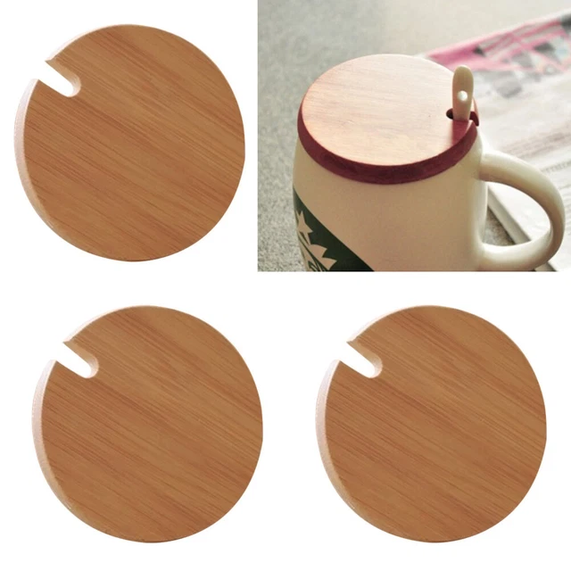 Coperchio tazza in legno coperchio tazza in legno vetro con coperchio