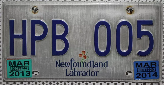 Kanada Nummernschild NEWFOUNDLAND LABRADOR Kennzeichen Canada License Plate HPB