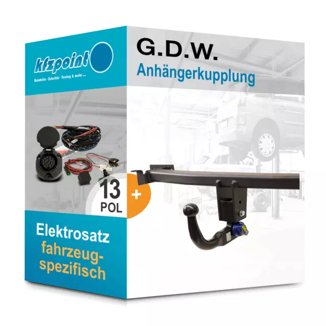Für BMW 2er Coupe 12- G.D.W. Anhängerkupplung abnehmbar + 13polig E-Satz neu