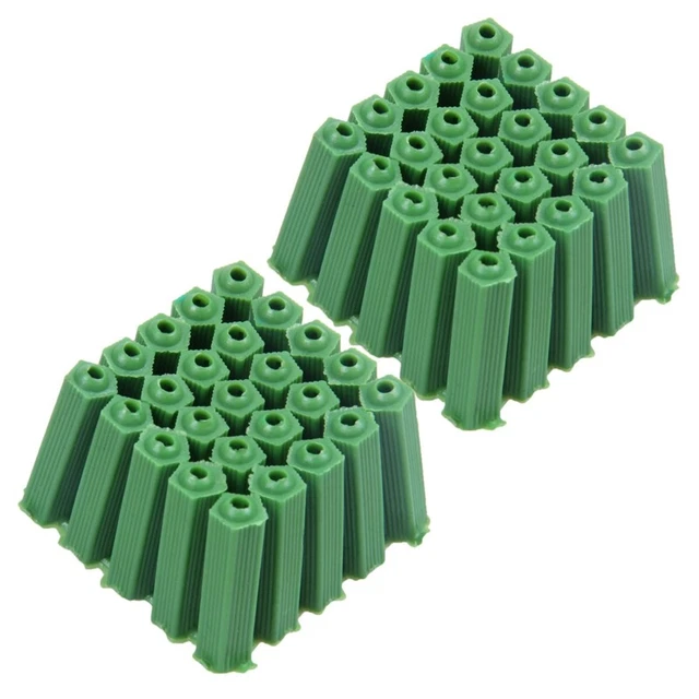 1000 pieces green masonry screw mounting dowels 6 mm x 27 mm M1Q9