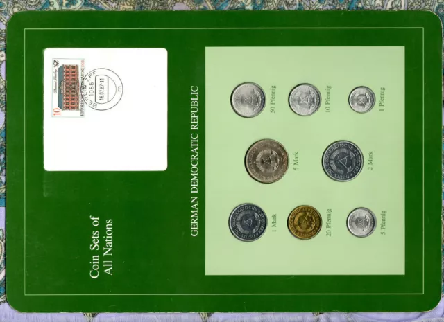 Coin sets of all nations East Germany 1979-1981 UNC 5 Mark 1979 KM#29 32,000