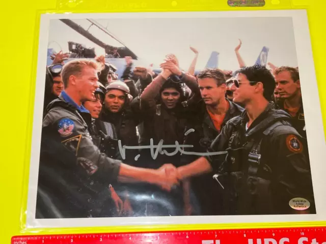 RARE ~ Val Kilmer signed 8x10 Top Gun Tom Iceman Kazansky ~ WITH COA 2