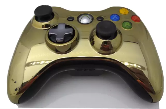Microsoft Xbox 360 Limited Edition CP3O Chrome Gold Wireless Controller OEM Microsoft Xbox 360 Limited Edition CP3O Chrome Gold Wireless Controller OEM
