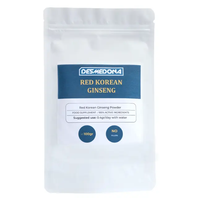Red Korean Ginseng Extract Powder 10:1, High Strength & Quality, EU-Seller