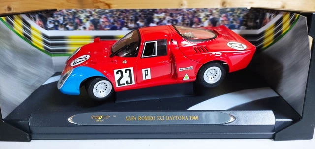 RICKO ALFA ROMEO TIPO 33/2 RED #2 CASONI/DINI IMOLA 500km 1968 1